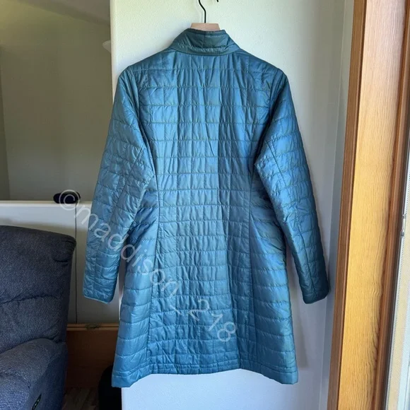 Patagonia Nano Puff Parka Medium Abalone Blue Teal size Medium women’s - Picture 10 of 12